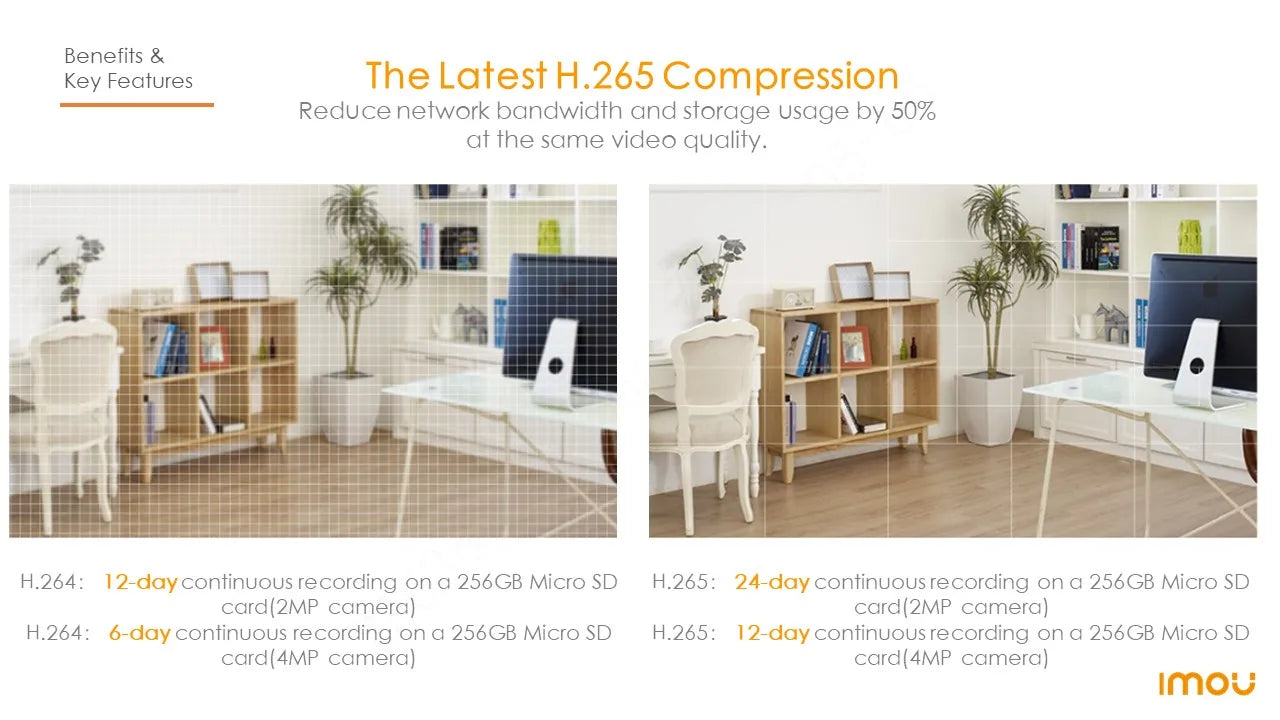 IMOU REX 4MP Wifi Camera indoor AI Human Detection Camera Night Vision PTZ surveillance Camera Smart Home