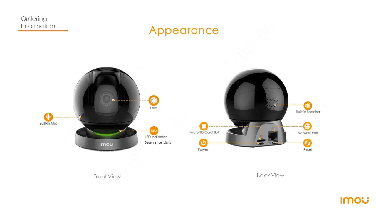 IMOU REX 4MP Wifi Camera indoor AI Human Detection Camera Night Vision PTZ surveillance Camera Smart Home