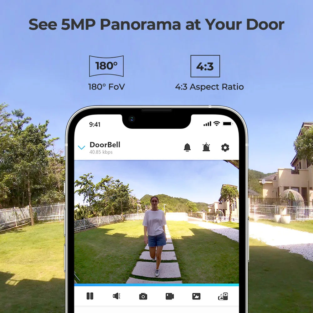 Reolink 2K+ Video Doorbell Smart Home Video Intercom Human Detection Support Alexa Door bell with Chime WiFi or PoE Options
