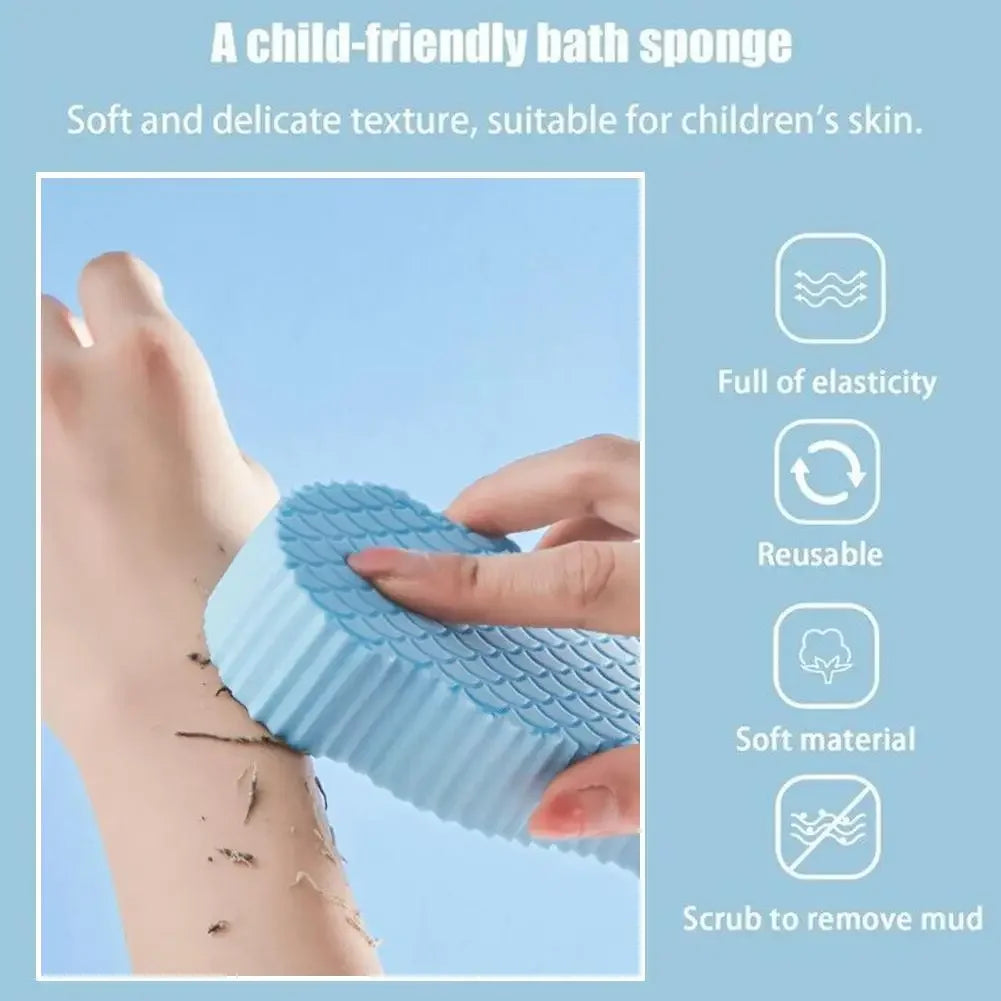 1PC Exfoliating Sponge Childrens Bath Sponge Body Peeling Dead Skin Exfoliating Massager Cleaning Bath Brush Exfoliating Loofah