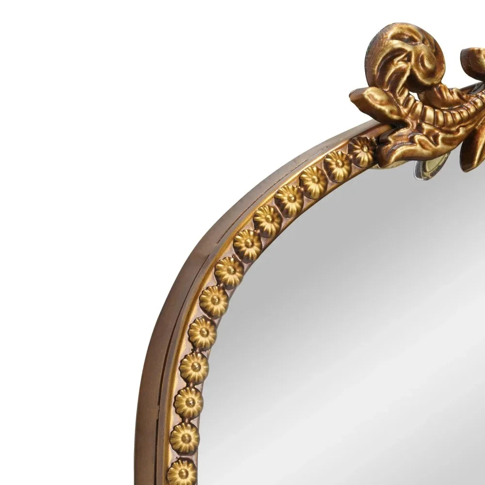 20" x 30" Gold Filigree Arch Wall Decor Mirror