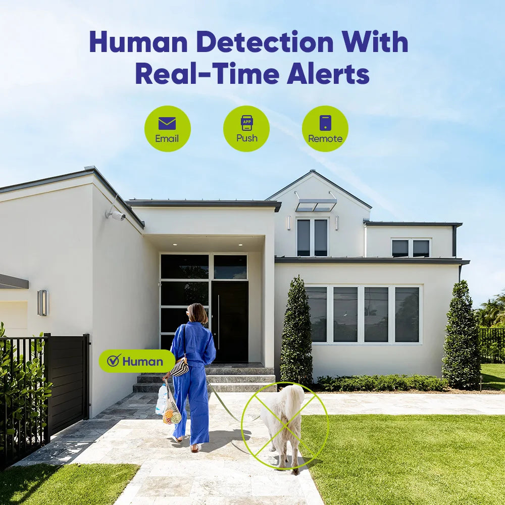 SANNCE 5MP WIFI Security Camera Audio Recording 30M IR Night Vision 10CH Wireless CCTV System Home Surveillance Kit Human Detect