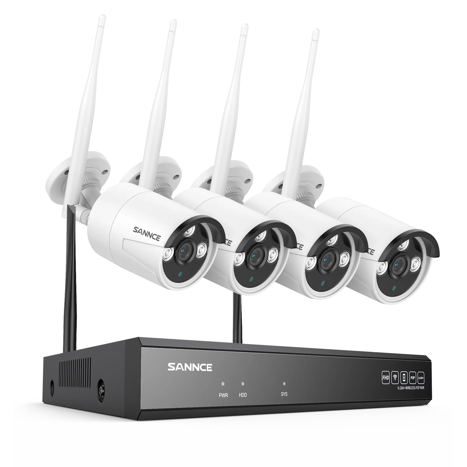 SANNCE 5MP WIFI Security Camera Audio Recording 30M IR Night Vision 10CH Wireless CCTV System Home Surveillance Kit Human Detect