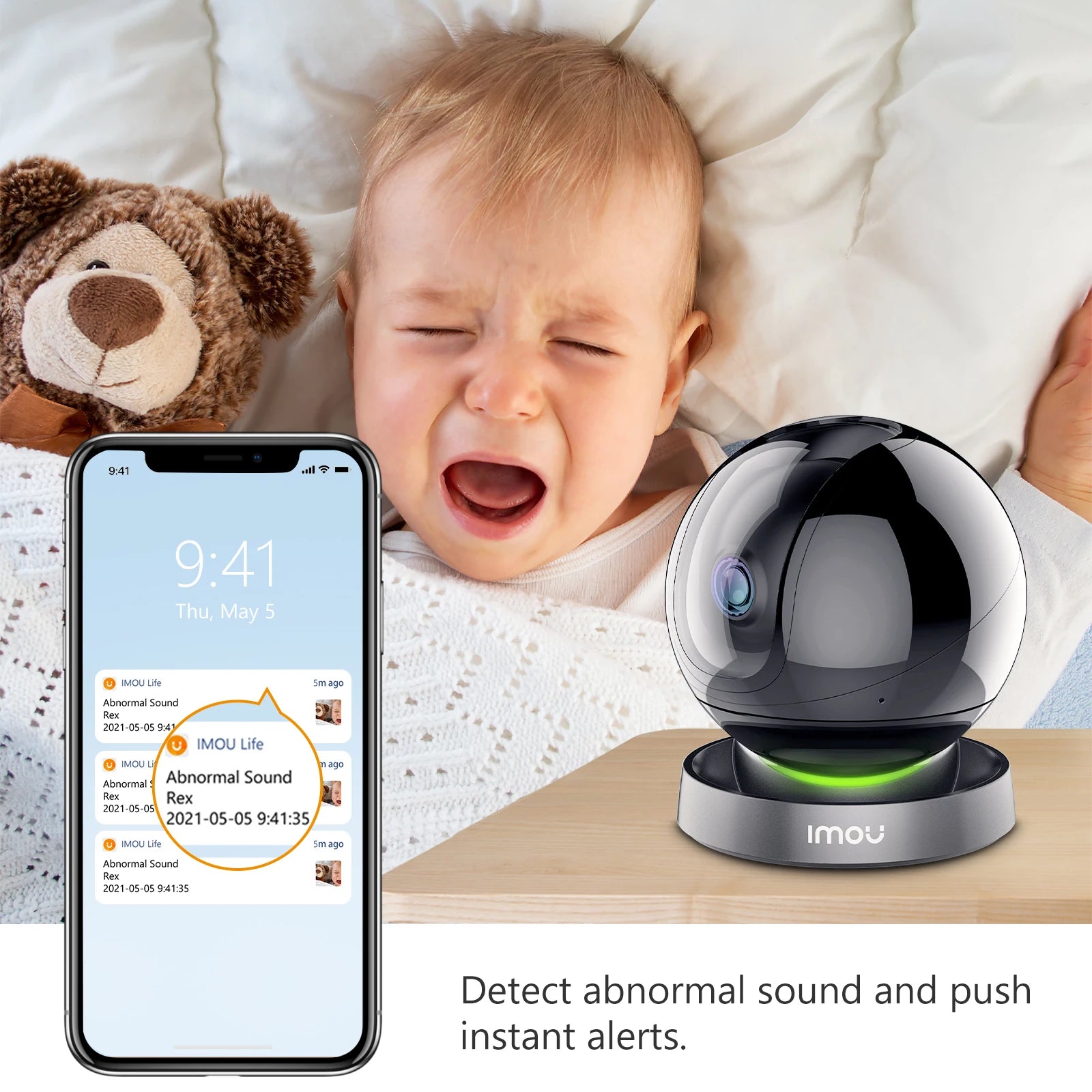 IMOU REX 4MP Wifi Camera indoor AI Human Detection Camera Night Vision PTZ surveillance Camera Smart Home
