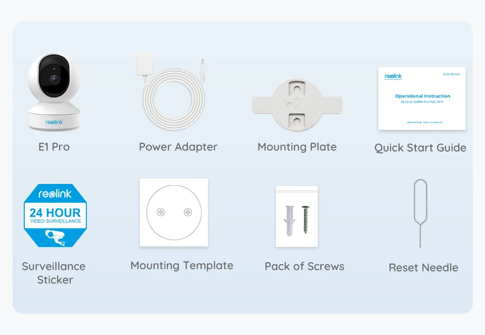 Reolink E1 Series 2K 4MP WiFi Camera Pan&Tilt 2-Way Audio Baby Monitor Indoor Cam AI Detection Home Video Surveillance Cameras