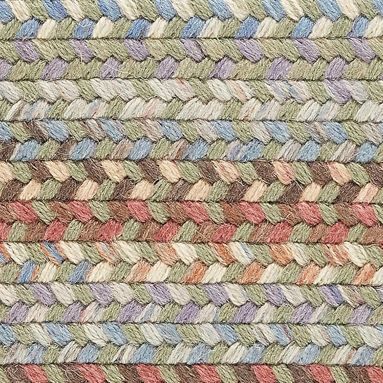 Cherry Hill Braided Rug Soft Toned Wool Casual Braided Carpet Seaweed Multi 10' x 13' Oval  rug lasts for years to come