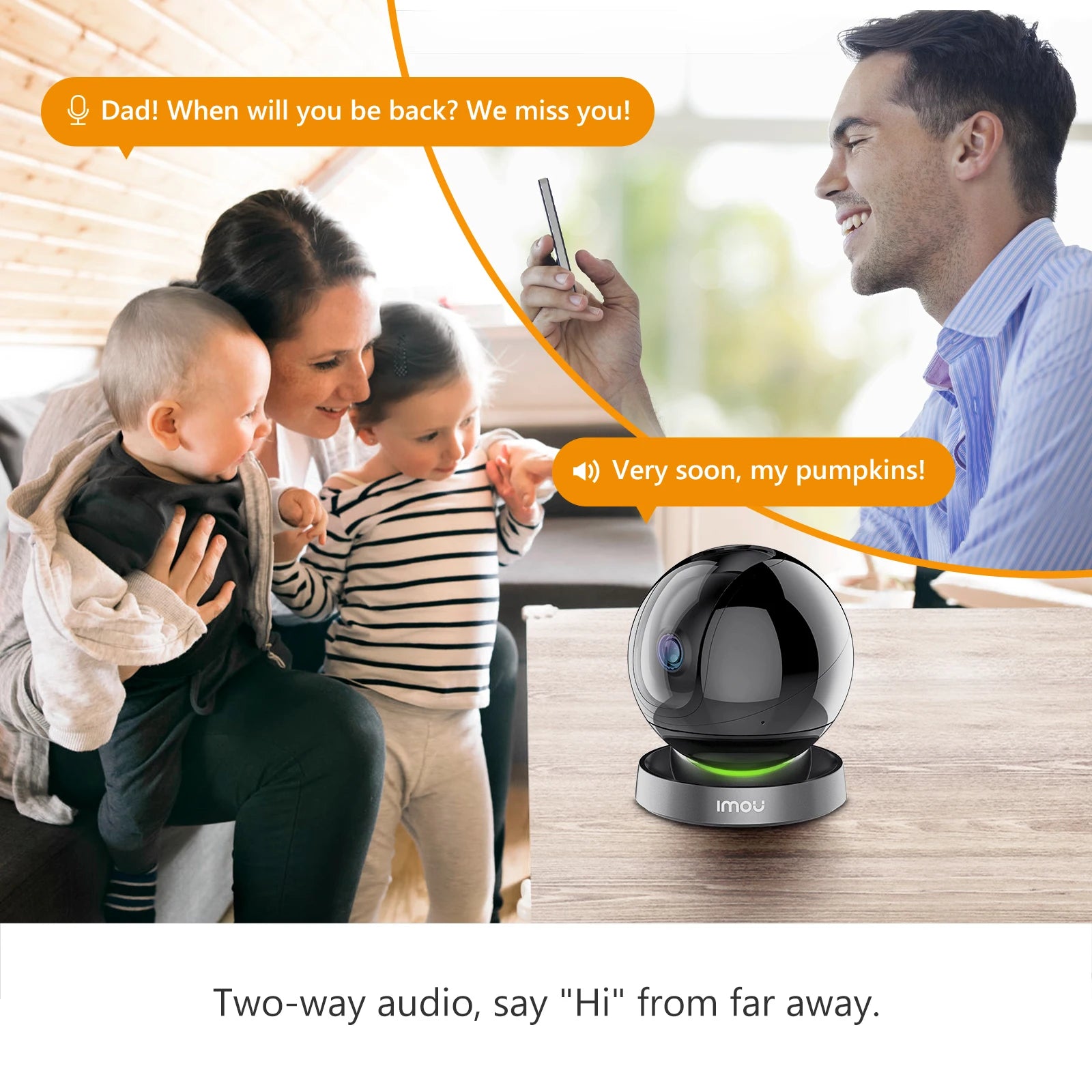 IMOU REX 4MP Wifi Camera indoor AI Human Detection Camera Night Vision PTZ surveillance Camera Smart Home
