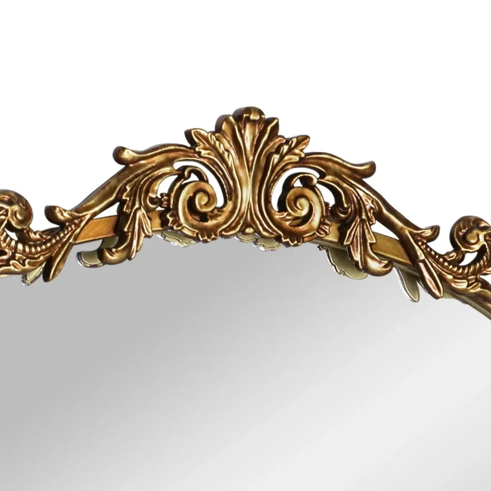 20" x 30" Gold Filigree Arch Wall Decor Mirror