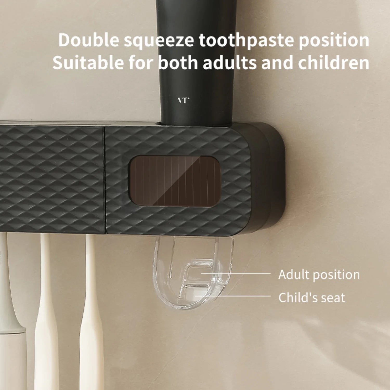 Toothbrush holder wall mounted automatic toothpaste squeezer storage rack bathroom accessories toothpaste dispenser
