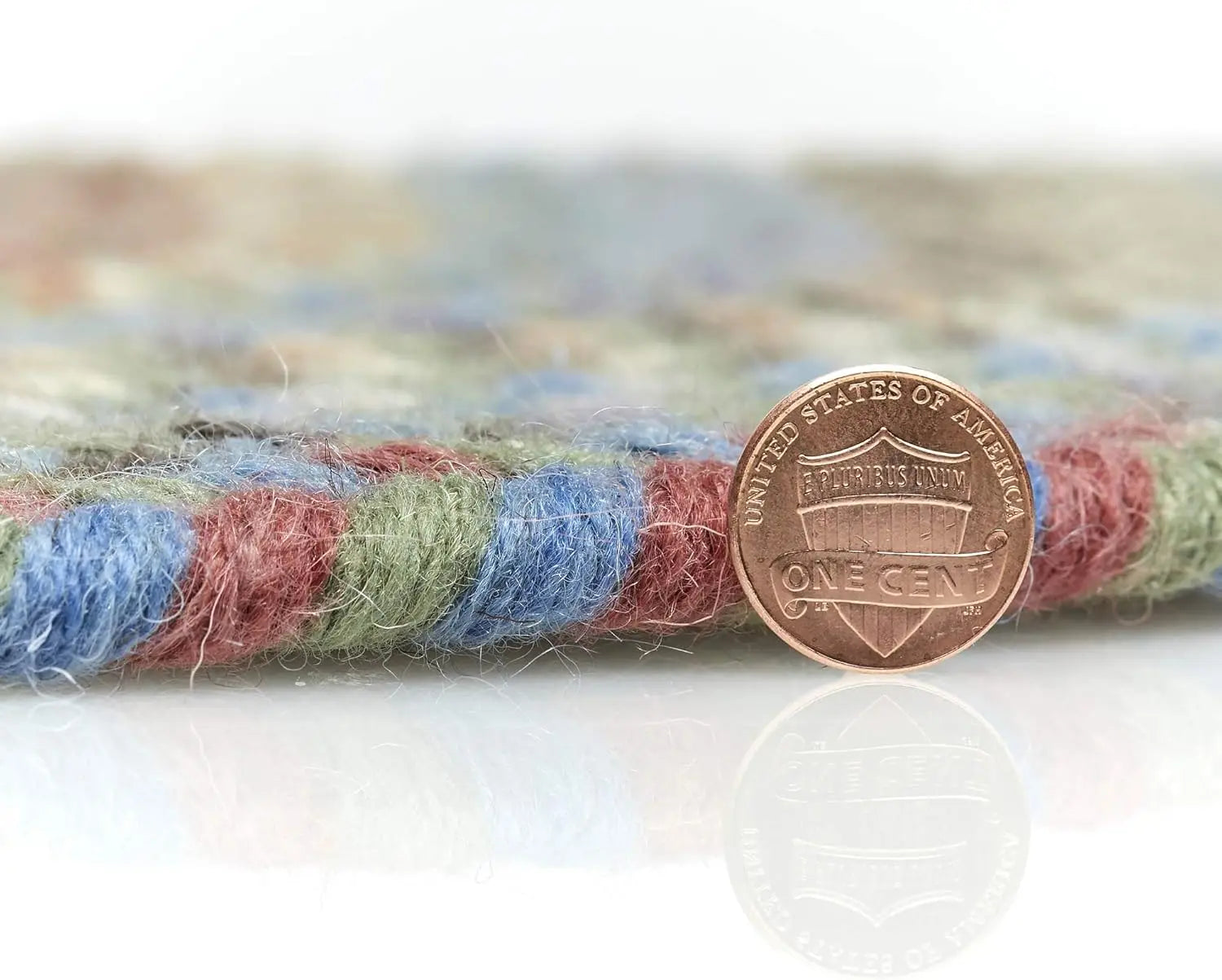 Cherry Hill Braided Rug Soft Toned Wool Casual Braided Carpet Seaweed Multi 10' x 13' Oval  rug lasts for years to come