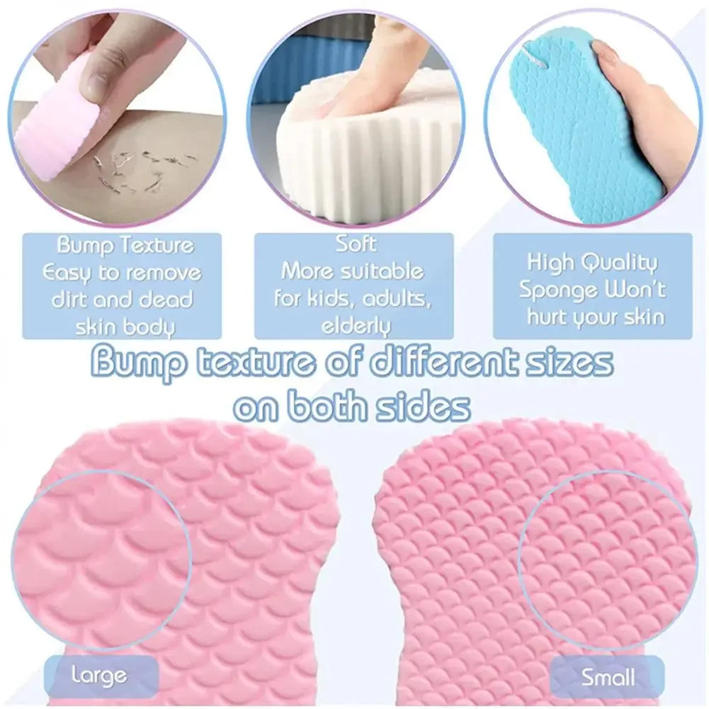 1PC Exfoliating Sponge Childrens Bath Sponge Body Peeling Dead Skin Exfoliating Massager Cleaning Bath Brush Exfoliating Loofah