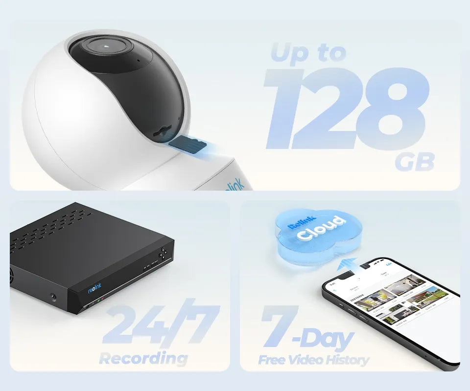 Reolink E1 Series 2K 4MP WiFi Camera Pan&Tilt 2-Way Audio Baby Monitor Indoor Cam AI Detection Home Video Surveillance Cameras