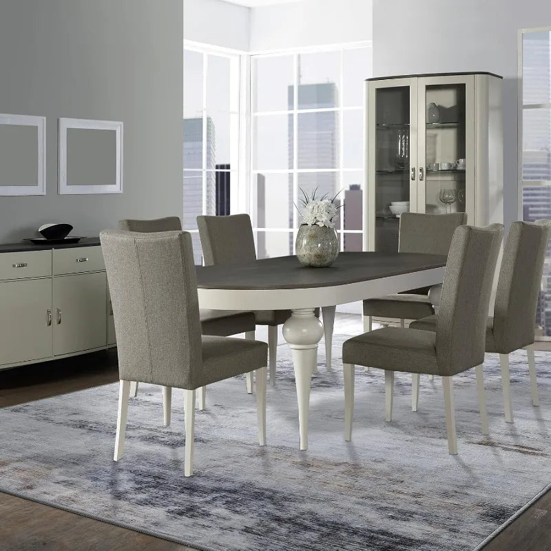 Abstract Area Rug Modern Washable Rug Soft Non Slip Rug Low Pile for Bedroom Living Room Dining Room Grey/Brown 4x6 Feet