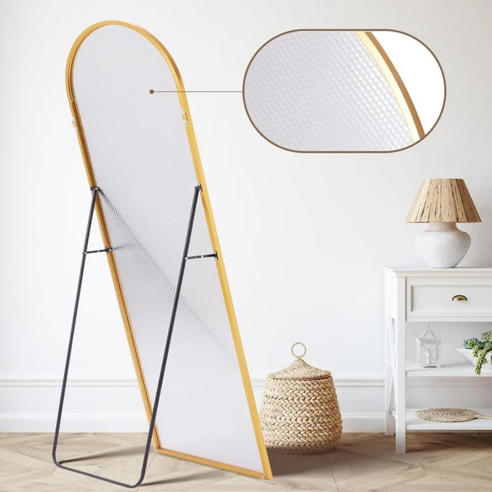 Arched Full Length Mirror 64"x21" Full Body Floor Mirror Standing Hanging or Leaning Wall, Arch Wall Mirror
